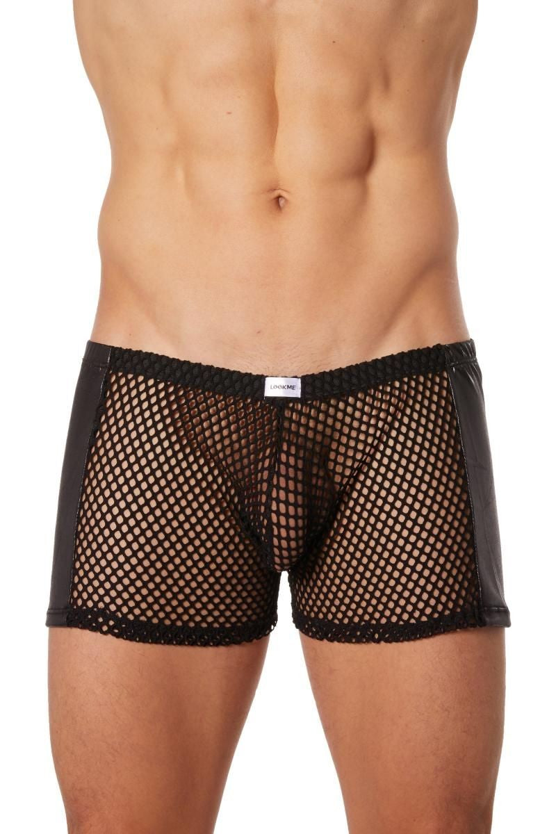 schwarze Herren Boxer Short 911-67 von Look Me schwarze Herren Boxer Short 911-67 von Look Me